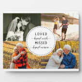 Loved Beyond Words Sand Remembrance White Photo フォトプラーク (正面)