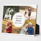 Loved Beyond Words Sand Remembrance White Photo フォトプラーク (側面)