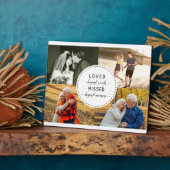 Loved Beyond Words Sand Remembrance White Photo フォトプラーク (側面)