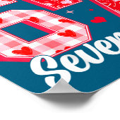 Loved By 67 Valentine Six Seven Meme Hearts 6 7 Wo ポスター (角)