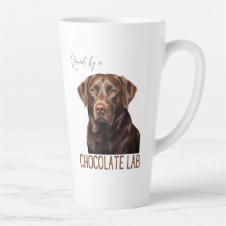 Loved By A Chocolate Lab Labrador Dog Lover カフェラテマグ