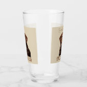 Loved By A Chocolate Lab Labrador Dog Lover  タンブラーグラス (左)