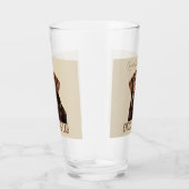 Loved By A Chocolate Lab Labrador Dog Lover  タンブラーグラス (右)