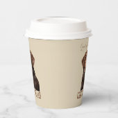 Loved By A Chocolate Lab Labrador Dog Lover 紙コップ (左)