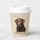 Loved By A Chocolate Lab Labrador Dog Lover 紙コップ (裏面)