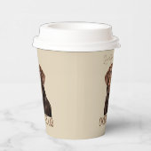 Loved By A Chocolate Lab Labrador Dog Lover 紙コップ (右)
