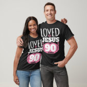 Loved By Jesus For 90 Years  90th Birthday  Tシャツ (ユニセックス)