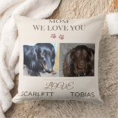 Loved by Two Paws, Mom クッション (ブランケット)