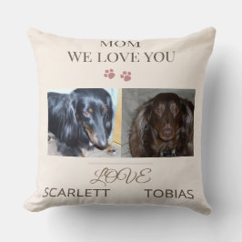 Loved by Two Paws, Mom クッション