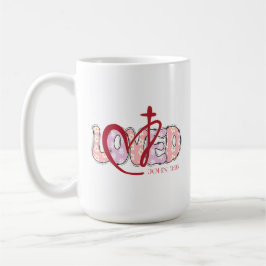LOVED Christian John 3:16 コーヒーマグカップ