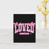 Loved John 3 16 Christian Loves Valentine's Day Go カード (黄色い花)