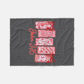 Loved John 3 16 Christian Loves Valentine's Day Go フリースブランケット (正面(横))