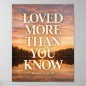 Loved More Than You Know Lake Sunset Art ポスター (正面)