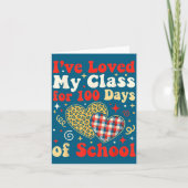 Loved My Cl For 100 Days Of School Valentines Day  カード (正面)