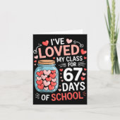 Loved My Cl For 67 Days Of School Valentine's Day カード (正面)