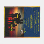 Loved One – カスタマイズ可能なギフト中投 フリースブランケット (正面(横))