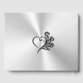 Loved One、ハートとバラ – 哀悼の意 ゲストブック (裏面)