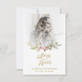 Loved One Woman In Memoriam Funeral Pink Wreath (正面)