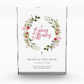 Loved Ones Commemorative Always in our Hearts Sign フォトブロック (正面)