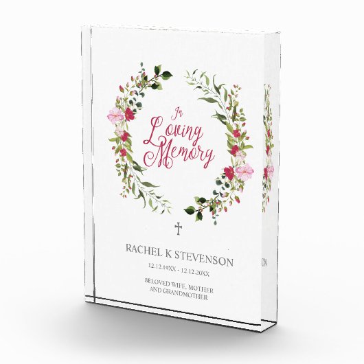 Loved Ones Commemorative Always in our Hearts Sign フォトブロック (右)