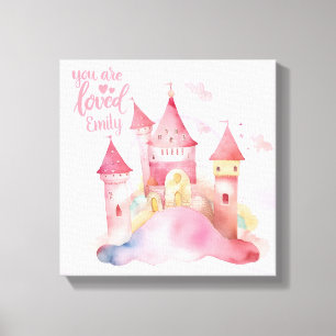 Loved Palace Pink Cloudカスタマイズ可能 キャンバスプリント