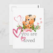 Loved Tigerポストカード ポストカード (正面/裏面)