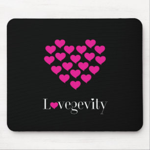 Lovegevityブラックマウスパッド マウスパッド