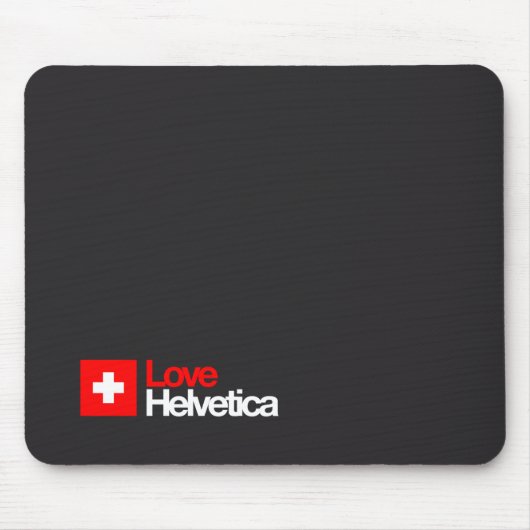 LoveHelveticaのマウスパッド001 マウスパッド (正面)