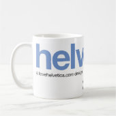 LoveHelvetica BlueBell Mug コーヒーマグカップ (左)