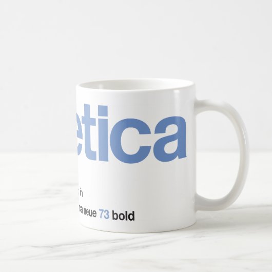 LoveHelvetica BlueBell Mug コーヒーマグカップ (右)