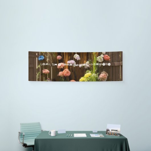 #LoveinBloom:OurWeddingDayBanner 横断幕 (トレードショー)