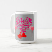 LoveInEverySip #BeMineMug #SipsOfLove #Valentin コーヒーマグカップ (正面左)