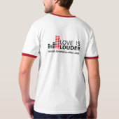 #loveislouderの信号器のティー tシャツ (裏面)