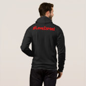 "#LoveIsrael" かわいいデザイン。今すぐ購入 パーカ (裏面フル)
