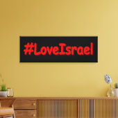 「#LoveIsrael」かわいいデザイン。買今 キャンバスプリント (インサイチュ (リビング))