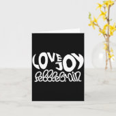 Lovejoy Fan Gift Graphic Design Music Lover  カード (黄色い花)