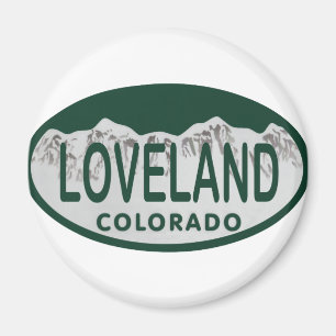 Loveland免許証の楕円形 マグネット