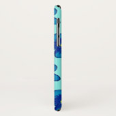 Lovelu青い花Apple iPhone X,ほとんど存在しない Case-Mate iPhoneケース (裏面/左)