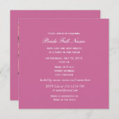  lovelyピンクの桜の花 ブライダルシャワー 招待状 (正面/裏面)