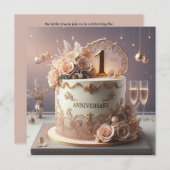 LOVELY 1周年編結婚集招待状 招待状 (正面/裏面)