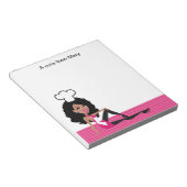 Lovely African American Girl Notepad ノートパッド (アングル)