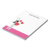 Lovely African American Girl Notepad ノートパッド (回転)