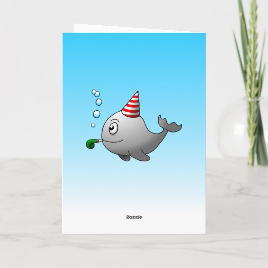 Lovely and Cute Whale カード (裏面)