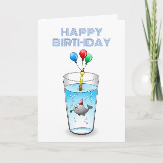 Lovely and Cute Whale カード (正面)