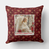 Lovely Angelic Floral Christmas Gift Pillow クッション (裏面)