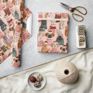 lovely animal design ラッピングペーパー