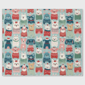 lovely animal design ラッピングペーパー (フラット)