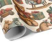 lovely animal design pattern ラッピングペーパー (ロールコーナー)