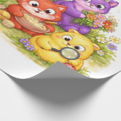 Lovely animal gift wrap ラッピングペーパー (角)