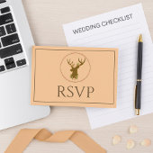 Lovely Beige応答RSVP 出欠カード